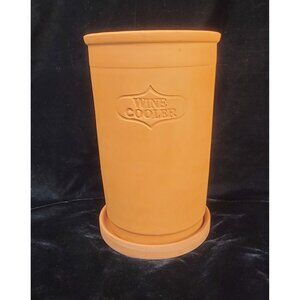 Vintage 1990's Terracotta Wine Cooler with Saucer